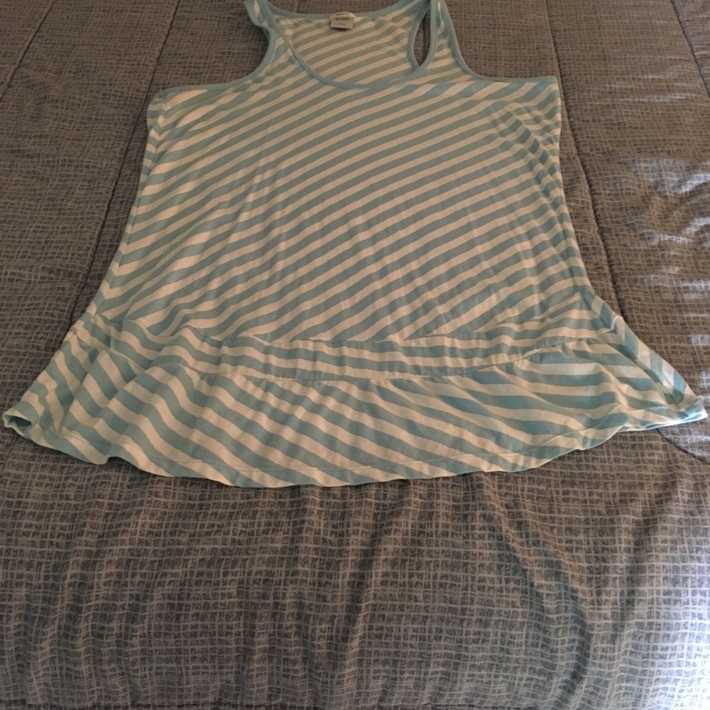 Striped sleeveless tank top